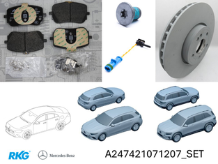 Bremsensatz vorne. CLA, A-Klasse, B-Klasse, GLB, GLA. Original Mercedes-Benz-1