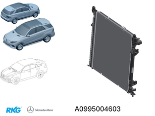 Kühler. ML/GL W166, GLE W292 * A0995004603* Original Mercedes-Benz-1