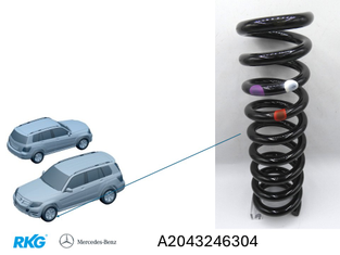 Hinterfeder GLK X204 *A2043246304* Original Mercedes-Benz-7