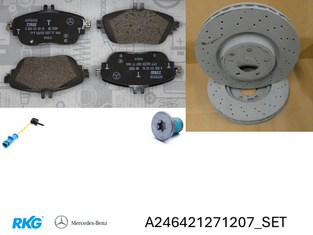 Bremsensatz vorne. CLA W117, GLA W156, A W176, B W246-1
