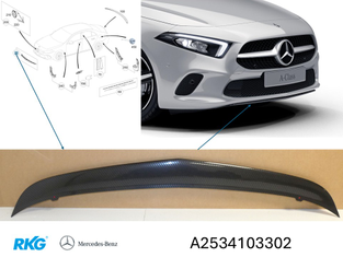 Frontspoiler-Carbon. A-Klasse W177. *A1778807702* Original Mercedes-Benz-1