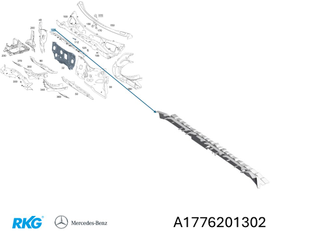 Querträger Luftwasserkanal. CLA ,A-Klasse, GLA, GLB, B-Klasse *A1776201302*-1