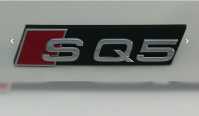 Original Audi SQ5 Schriftzug Kühlergrill Emblem Chrom Rot-1