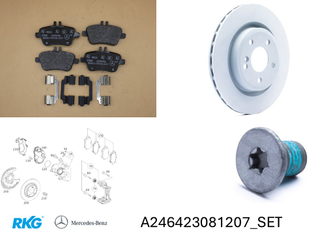 Bremsen-Satz-hinten. CLA, GLA, A-Klasse *A2464230812* Original Mercedes-Benz-1