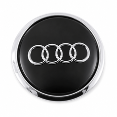 Original Audi Nabenkappen schwarz matt für A4 A5 A6 Q5 RS4-1