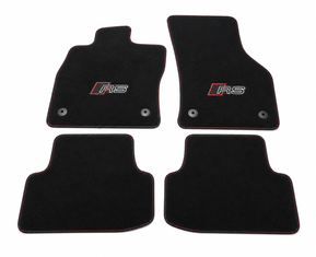 Original Audi RS3 8Y Textilfußmatten Set schwarz mit roten Nähten-2