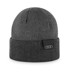 Original Audi Wende Strickmütze schwarz grau-1