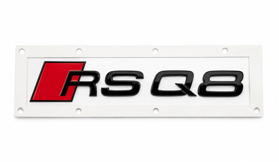 Original Audi RSQ8 Black Edition Schriftzug schwarz glänzend-1