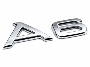 Original Audi A6 Schriftzug Emblem chrom glänzend-1
