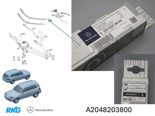 Original Mercedes-Benz Wischerblattsatz vorne für GLK-4