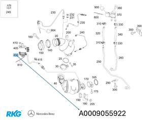 NOX-Sensor GLK, E-Klasse, CLS, S-Klasse *A0009055922* Original Mercedes-Benz-1