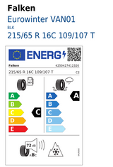 Falken Eurowinter VAN01 215/65 R16 109/107T Winterreifen-1