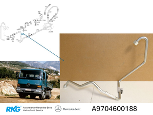 Druckleitung Lenkgetriebe *A9704600188*-2