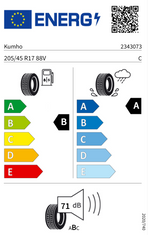 Kumho Ecsta HS52 205/45 R17 88V Demo Reifen-1