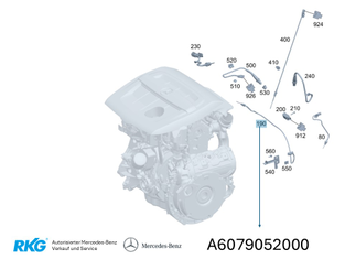 Temperatursensoe vor Kat. *A6079052000* Original Mercedes-Benz-1