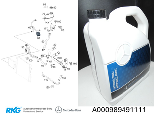 Frostschutz-/ Korrosionsschutzmittel MB-Freigabe 325.6 (5000ml.) A0009894911-1