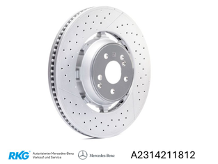 Bremsscheiben-Satz vorne (2 Stck.). C63, E63, SL63, GLC 63, GT63 *A2314211812*-1