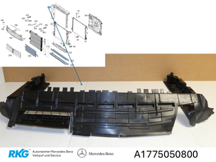Luftführung Oben / Kühler. CLA, A-B-Klasse *A1775050800* Original Mercedes Benz-1