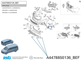 Befestigungsschrauben / Unterfahrschutz V-Klasse-1