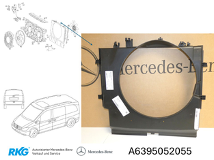 Lüfterhaube Viano W639 *A6395052055* Original Mercedes-Benz-1