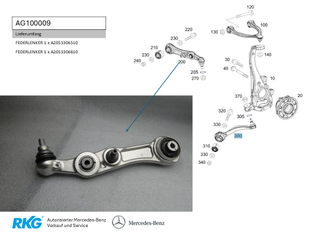 Teilesatz Federlenker WDD2052041F603624-1