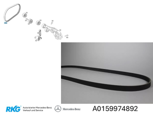 Original Mercedes-Benz Keilriemen A-Klasse W169 B-Klasse W245-2