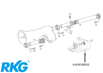 Reparatursatz Zwischenlager ML W163 *A1634100010* Original Mercedes-Benz-1