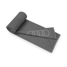 Original Audi Fleecedecke Grau 180 x 130 cm Polyester mit Tasche-1