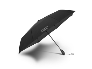 Original Audi Taschenschirm Schwarz Doppelautomatik Windproof 104 cm-1