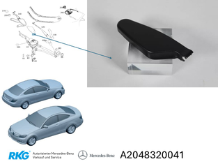 Original Mercedes-Benz Abdeckung Wischergelenk Rechts, W204 W207-2