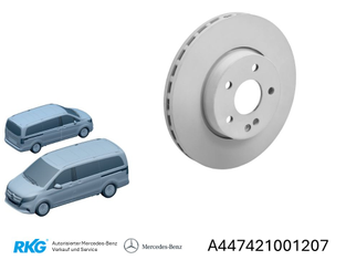Original Mercedes-Benz Bremsscheibensatz vorne (2 Stück) V-Klasse W447-2