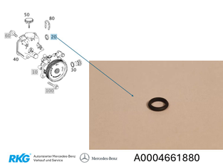 Original Mercedes-Benz Dichtung Saugstutzen-Servolenkung-3