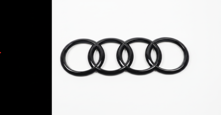 Audi A3 8Y Sportback Ringe Logo Emblem schwarz anthrazit Heckklappe Original ab 2020-2