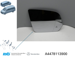 Spiegelglas rechts. V-Klasse W447, W448 *A4478113900* Original Mercedes-Benz-1