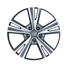 Felge, 5-Semi-V-Speichen anthrazit, glanzgedreht, 8,5Jx19