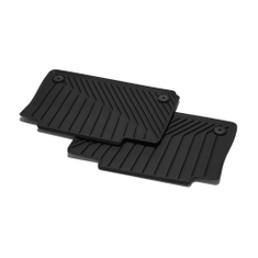 Allwetterfußmatten für hinten, schwarz