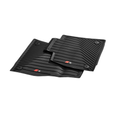 Allwetterfußmatten für vorn, schwarz, S-Logo