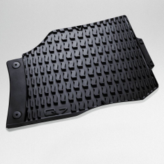 Gummifußmatten für hinten, schwarz