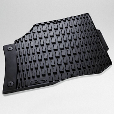 Gummifußmatten für vorn, schwarz