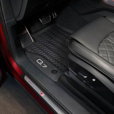 Allwetterfußmatten für vorn, schwarz