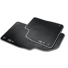 Textilfußmatten Premium für vorn, schwarz/silbergrau