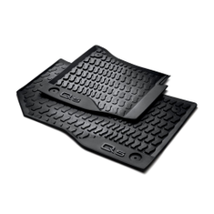 Allwetterfußmatten für vorn, schwarz