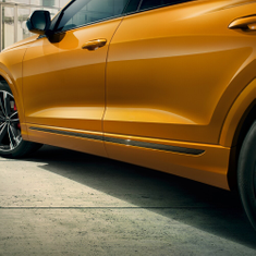 Zierleiste Carbon für hinten links