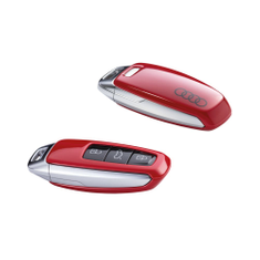 Schlüsselblende rot metallic mit Audi Ringen