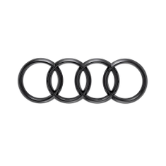 Audi Ringe schwarz für die Front