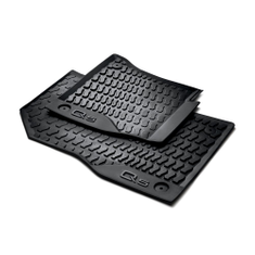 Allwetterfußmatten für hinten, schwarz