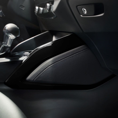 Dekorblenden Umrahmung Mittelkonsole brillantschwarz