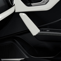 Dekorblenden Türzuziehgriffe ibisweiß, passend für vorn und hinten