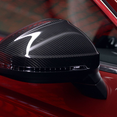 Außenspiegelgehäuse Carbon matt für Fahrzeuge mit Audi side assist