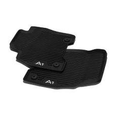 Allwetterfußmatten für vorn, schwarz